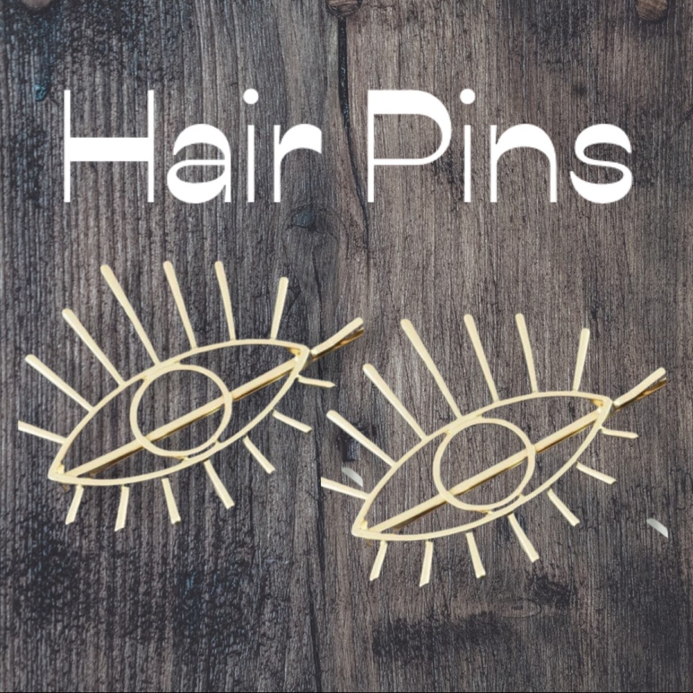Set of 2 NEW Evil Eye Hair Pins